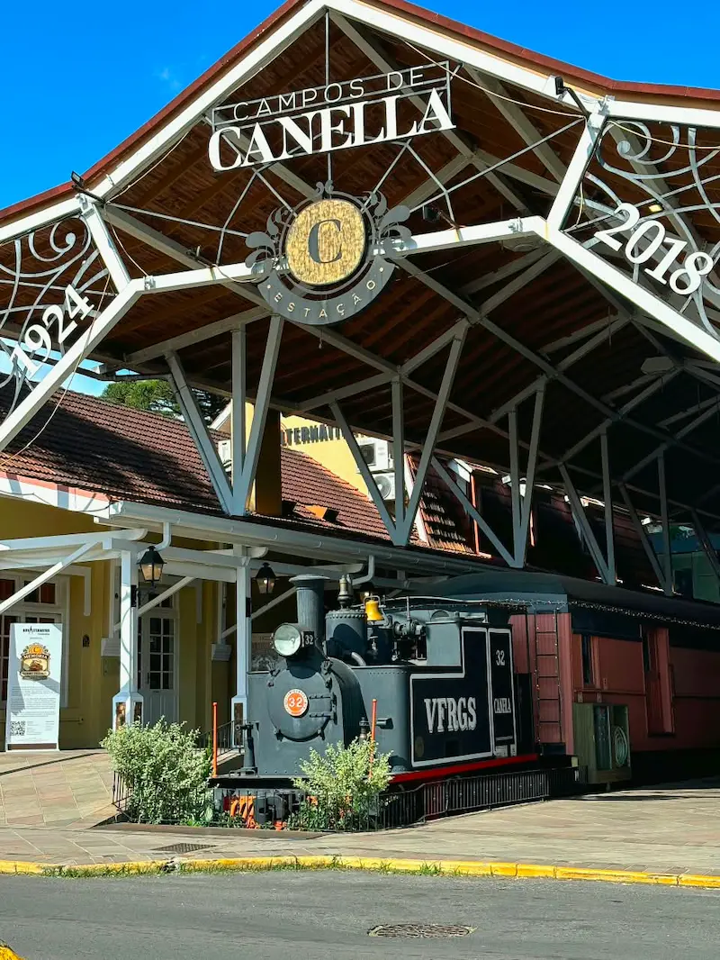 Estação Campos de Canella no centro de Canela