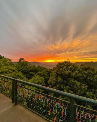 Vista do Belvedere do Vale do Quilombo em Gramado